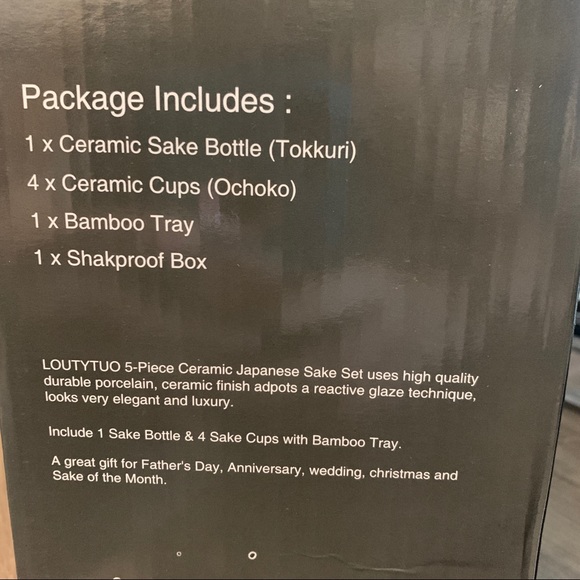 LOUTYTUDO CERAMIC SAKE SET - Picture 2 of 5